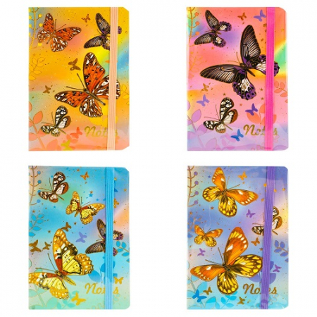 Notes A5 cu elastic, 80 file, Butterfly [0]