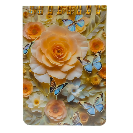 Notes-uri - Notes A7, cu arc, 70 file Floare