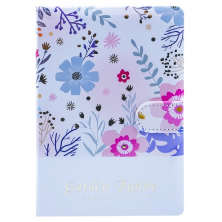 Caiete elegante si agende - Notes cu magnet, 112 file, Garden Bunny