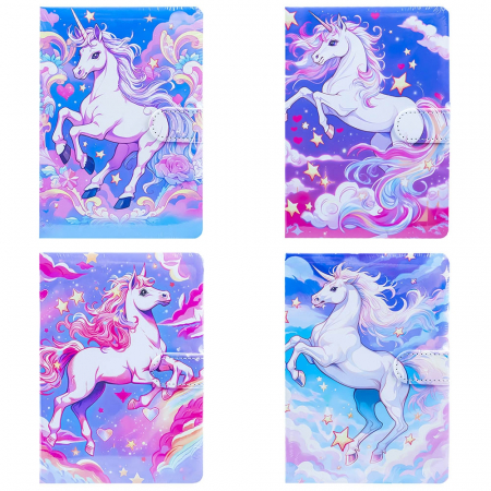 Caiete elegante si agende - Notes cu magnet, 112 file, Unicorn