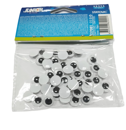 Scoala si gradinita - Ochisori mobili negri 10 mm 50 buc/set Junior J137 081