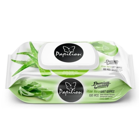 Materiale de curatenie si igiena - Papilion Servetele Umede Aloe Vera 100buc