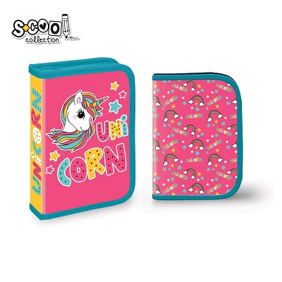 Penar 1 fermoar cu extensii neechipat - Penar  UNICORN - S-COOL neechipat 1 fermoar, 2 extensii SC2462