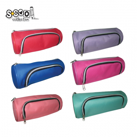 Penar borseta neechipat - Penar borseta, 2 fermoare, CLASSIC, 21x7x7 cm - S-COOL SC3118