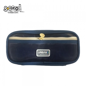Penar borseta neechipat - Penar borseta Urban, 2 fermoare, BLUE, 22.5x5x11 cm - S-COOL SC2874