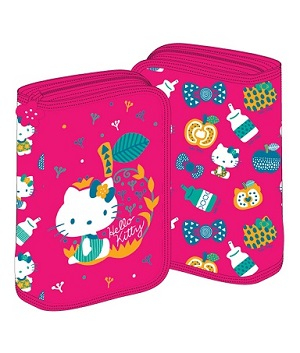 Penar 1 fermoar cu extensii neechipat - Penar HELLO KITTY Neechipat 1fermoar 2extensii Apple Roz