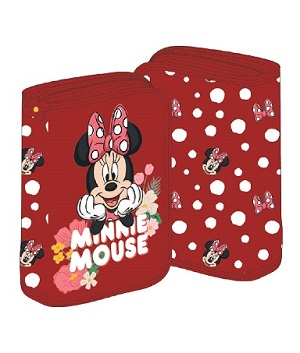 Penar 1 fermoar cu extensii neechipat - Penar MINNIE MOUSE Neechipat 1 fermoar 2 extensii rosu