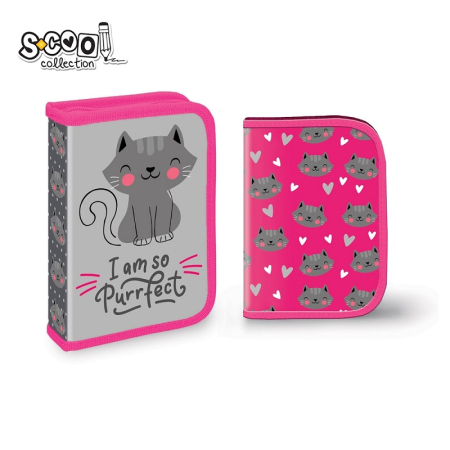 Scoala si gradinita - Penar neechipat, 1 fermoar, 2 extensii, I AM SO PURRFECT - S-COOL