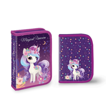 Scoala si gradinita - Penar Neechipat, 1 Fermoar, 2 Extensii, Magical Unicorn - S-Cool  SC3295