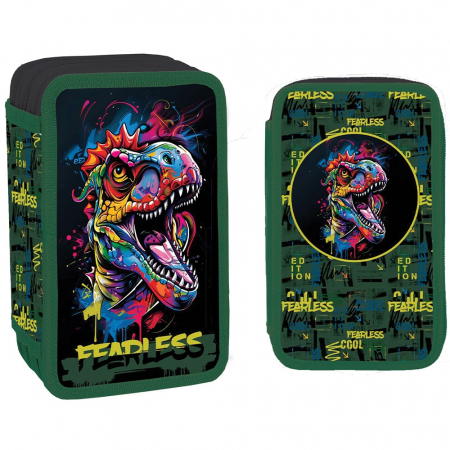 Penar 3 fermoare neechipat - Penar neechipat, 3 fermoare, FEARLESS - S-COOL