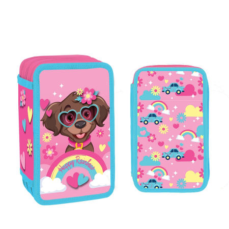 Scoala si gradinita - Penar Neechipat, 3 Fermoare, Happy Rainbow - S-Cool SC3300