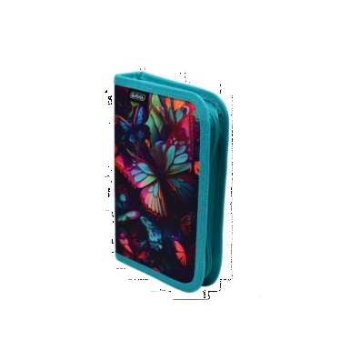 Scoala si gradinita - PENAR NEECHIPAT CU DOUA CLAPE, DIMENSIUNE 13,5 X 19,5 X 3 CM, MOTIV BUTTERFLY
