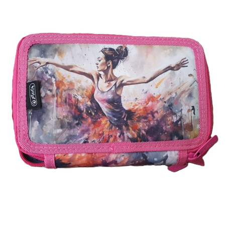 Penar 3 fermoare neechipat - PENAR NEECHIPAT HERLITZ CU 3 FERMOARE BALLERINA