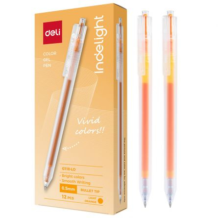 Pixuri cu gel - Pix gel cu mecanism Deli culori diverse