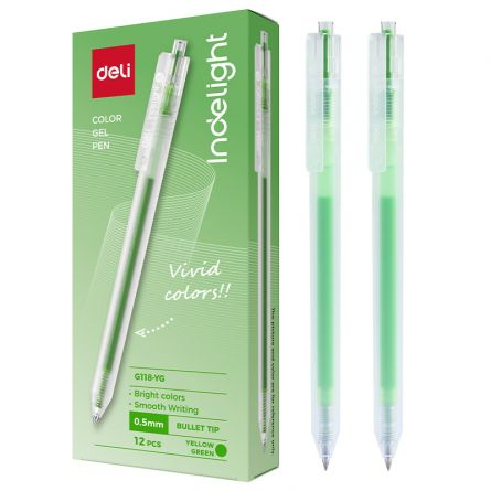 Pixuri cu gel - Pix gel cu mecanism Deli culori diverse