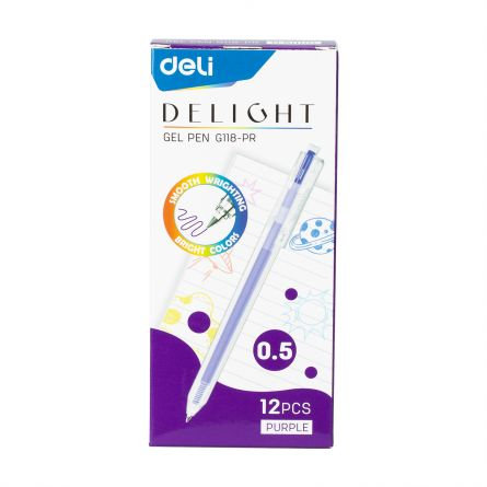 Pixuri cu gel - Pix gel cu mecanism Deli culori diverse