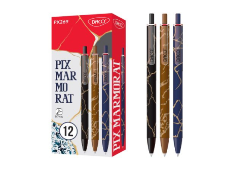 Pixuri cu mecanism - Pix marmorat DACO PX269