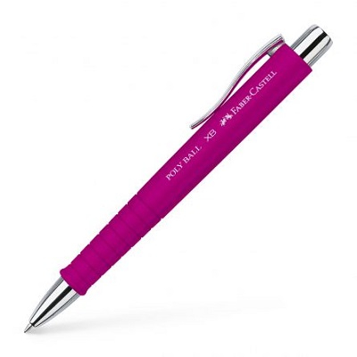 Pixuri de Lux - Pix Poly Ball Urban Roz Faber Castell cu mecanism si grip