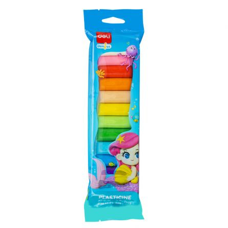 Plastilina / Lut - PLASTILINA 12 CULORI 200G POLYBAG DELI