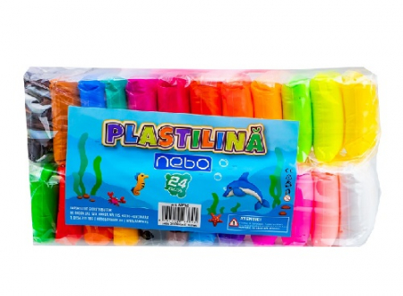 Plastilina / Lut - Plastilina 24 culori/punga - NEBO