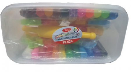 Plastiline 24 culori + accesorii multe DACO 500 g [1]