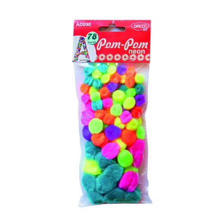 Accesorii lucru manual - Pom Pom Neon Daco AD090
