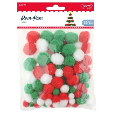 Accesorii lucru manual - Pom-Pom Noel AD220