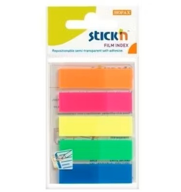 Post-it - Post-it 45x12 index Hopax plastic transparent 21050