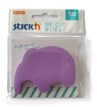 Post-it - Post-it elefant 70 x 70 mm, 50 file, Hopax mov neon