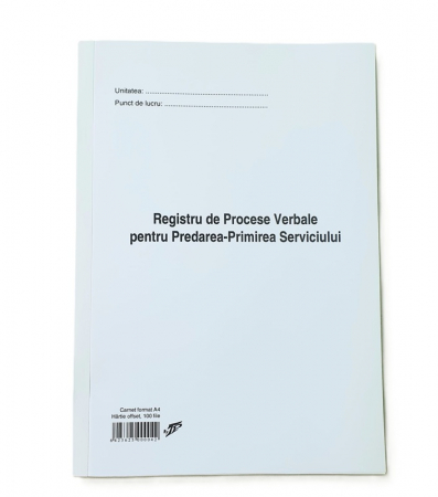 Tipizate paza si protectie - Proces Verbal Predare-Primire serviciu