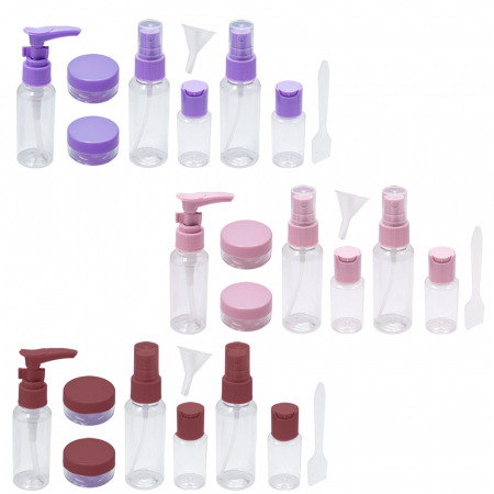 Jucarii si cadouri copii - Recipiente plastic pentru calatorie, 7 buc/set