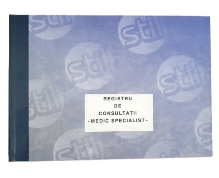 TIpizate medicale - Registru consultatii medic specialist A4 200 file coperta mucava