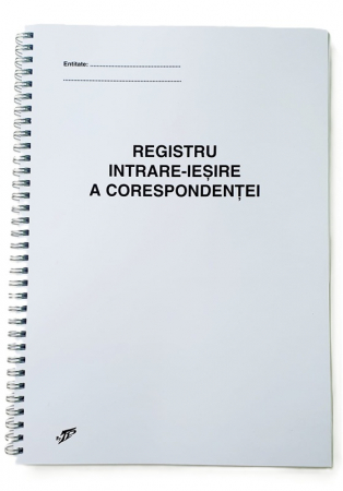 Tipizate Generale - Registru Intrare Iesire Corespondenta A4 spiralat