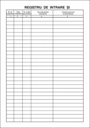 Registru intrare iesire vertical A4 coperta mucava [1]