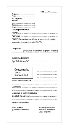TIpizate medicale - Reteta doctor antibiotice 2 exemplare autocopiative