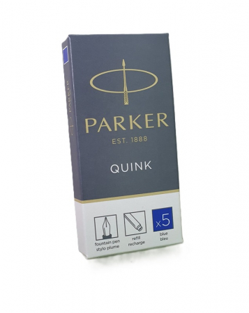 Stilouri de Lux - Rezerva cerneala Parker albastra 5/cutie washable