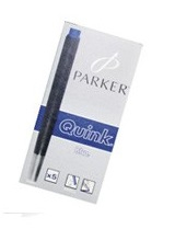 Stilouri de Lux - Rezerva cerneala Parker albastra washable 5/cutie