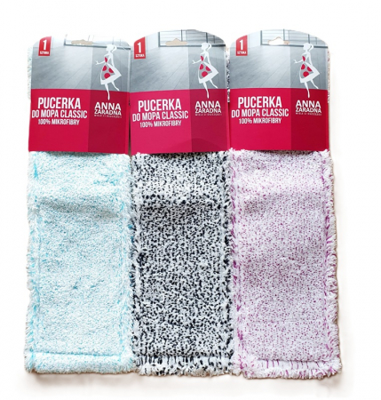 Detergenti pardosele si alte obiecte pentru curatat - Rezerva Mop Plat microfibra cu buzunare 45 cm x 18 cm