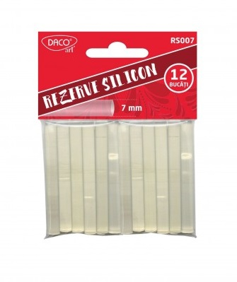 Lipici - Rezerva silicon 7 mm transparenta DACO RS007