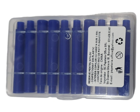 Rezerva stilou 10/set termosensibila albastra [1]