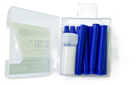 Rezerva stilou 10/set termosensibila albastra + buretel [1]