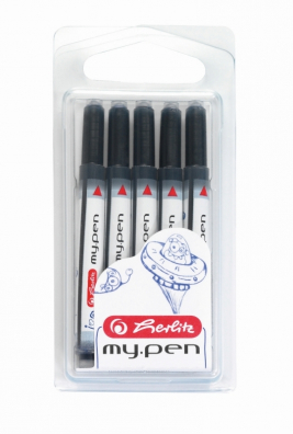 Instrumente de scris si corectura - Rezerva stilou Herlitz My Pen 5/set albastru