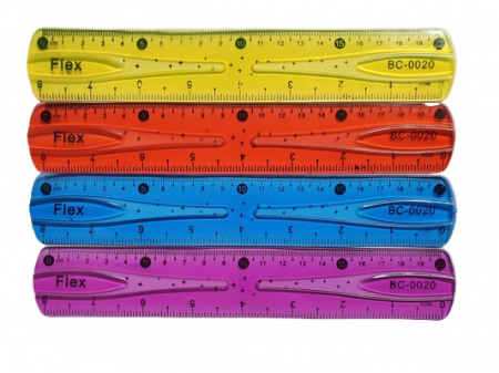 Truse Geometrie, Rigle, Echere - Rigla color Flexibila 20 cm