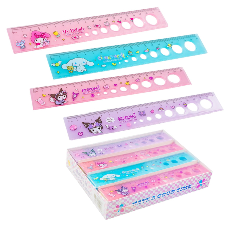 Scoala si gradinita - Rigla cu sabloane, 20 cm NEBO 538