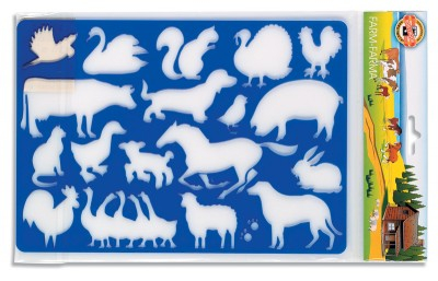 Sabloane scolare - Sablon Animale Ferma KIN