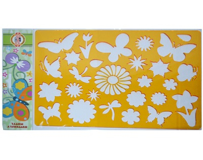 Sabloane scolare - Sablon Fluturi KIN
