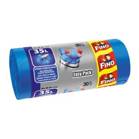 Saci menajeri - Sac maenajer 35L FINO albastru 30 buc/rola