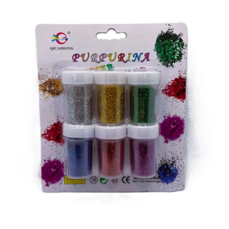 Scoala si gradinita - Sclipici pudra 6/set