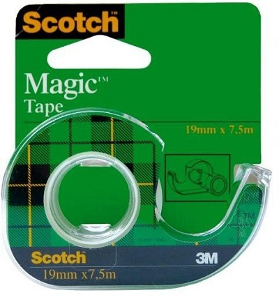 SCotch - Scotch 19 mm x 7,5 m + dispenser 3 M invizibil