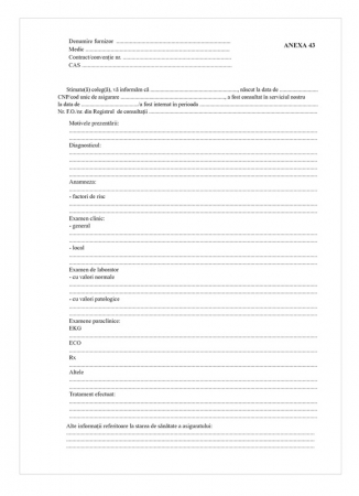 TIpizate medicale - Scrisoare medicala